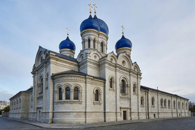 Église Saint-Alexandre-Nevsky à Paris, rue Daru, lieu de culte principal de l'émigration russe