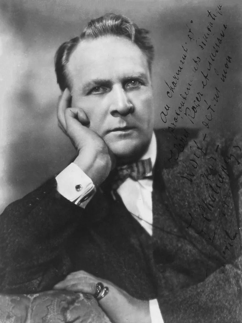 Portrait de Fiodor Chaliapine, basse russe l&eacute;gendaire