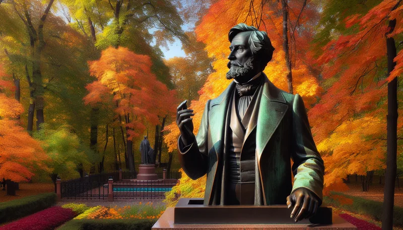 Monument &agrave; Nicolas Gogol &agrave; Moscou, boulevard Gogol