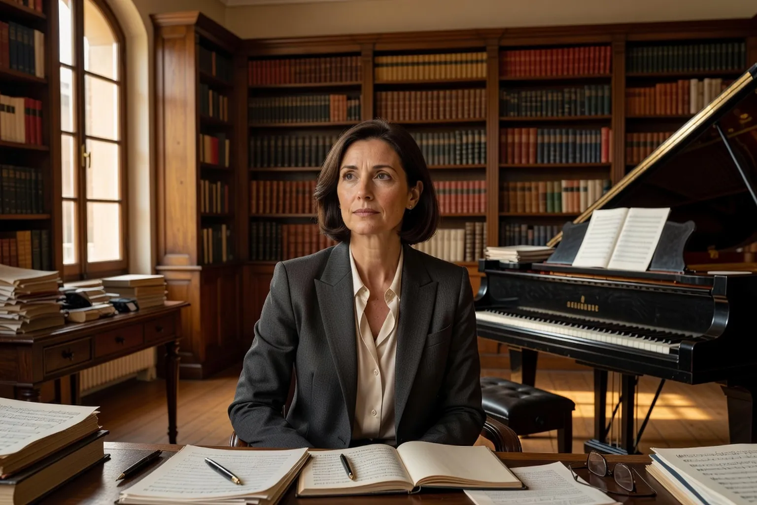 Portrait éditorial d'Hélène Vasnier, musicologue spécialiste de la musique soviétique, reconstitution d'entretien