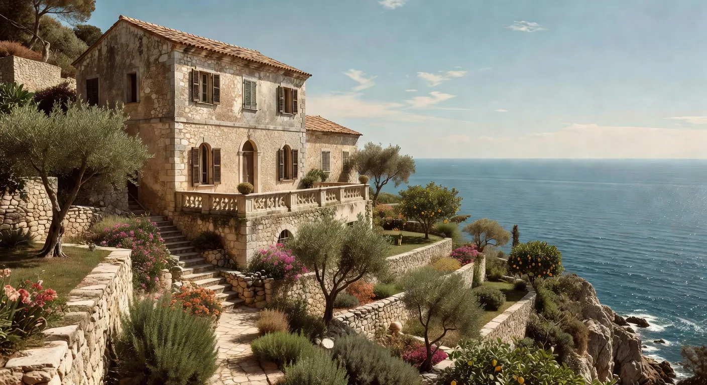 Datcha de Maxime Gorki &agrave; Sorrente, en Italie, lieu de son second exil de 1924 &agrave; 1933