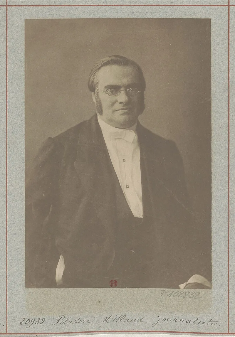 Portrait de Moïse Polydore Millaud, fondateur du Petit Journal en 1863, homme d'affaires et patron de presse parisien