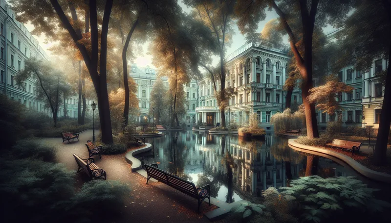 &Eacute;tangs du Patriarche &agrave; Moscou, lieu d'ouverture du Ma&icirc;tre et Marguerite de Boulgakov