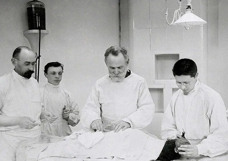 Le laboratoire d'Ivan Pavlov, lieu de ses recherches sur la physiologie de la digestion et les réflexes conditionnés