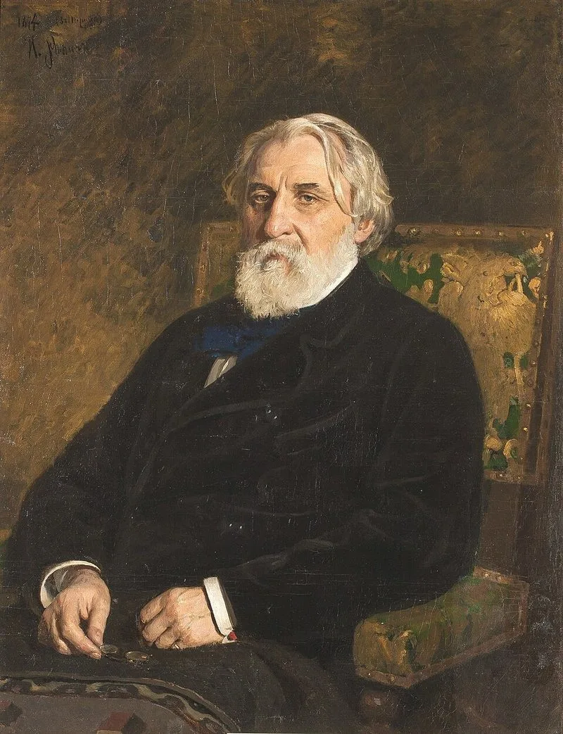 Portrait d'Ivan Tourgueniev, &eacute;crivain russe francophile