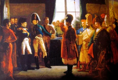 Rencontre entre Napoléon et Alexandre Ier à Tilsit en 1807