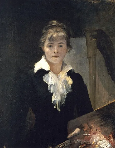 Marie Bashkirtseff autoportrait à la palette artiste peintre russe